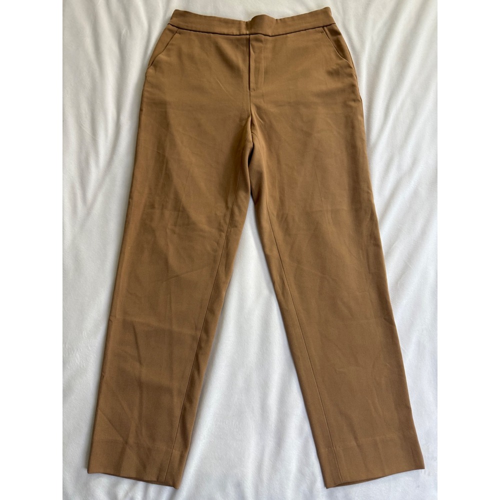 Banana Republic Womens Camel Brown Elastic Back Ankle Trousers Size 8